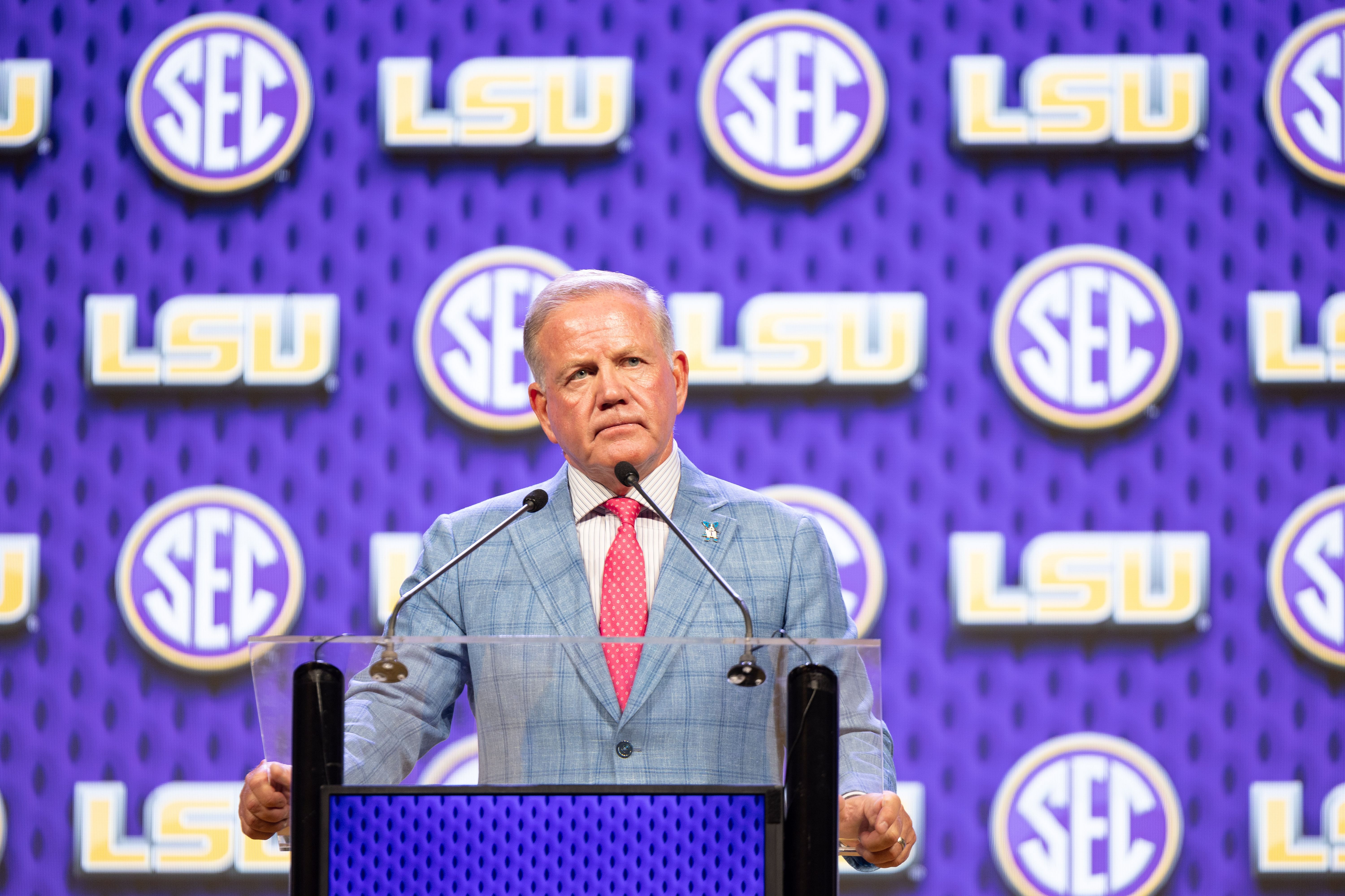 LSU and Brian Kelly have a massive home-field advantage in Tiger Stadium, in real life and in EA College Football 25. (Photo credit: IMAGN)