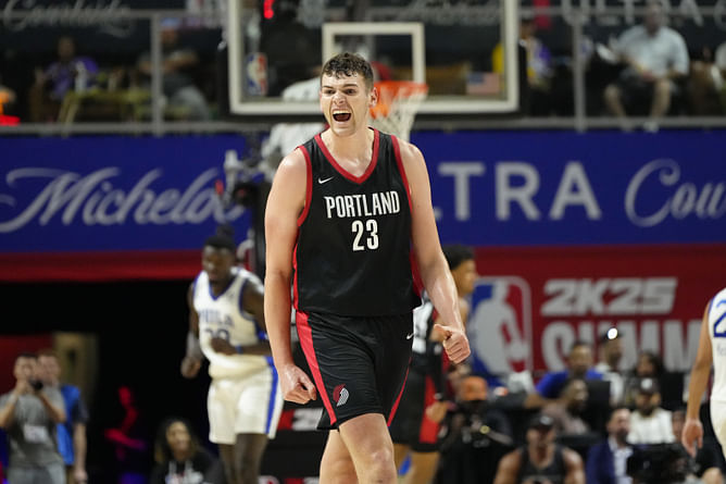 Is Donovan Clingan playing vs Houston Rockets? Latest on Blazers center's status for Summer League game (July 21)
