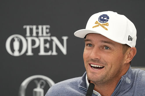 Bryson DeChambeau struggled at The Open Championship on Thursday (Image via Imagn)