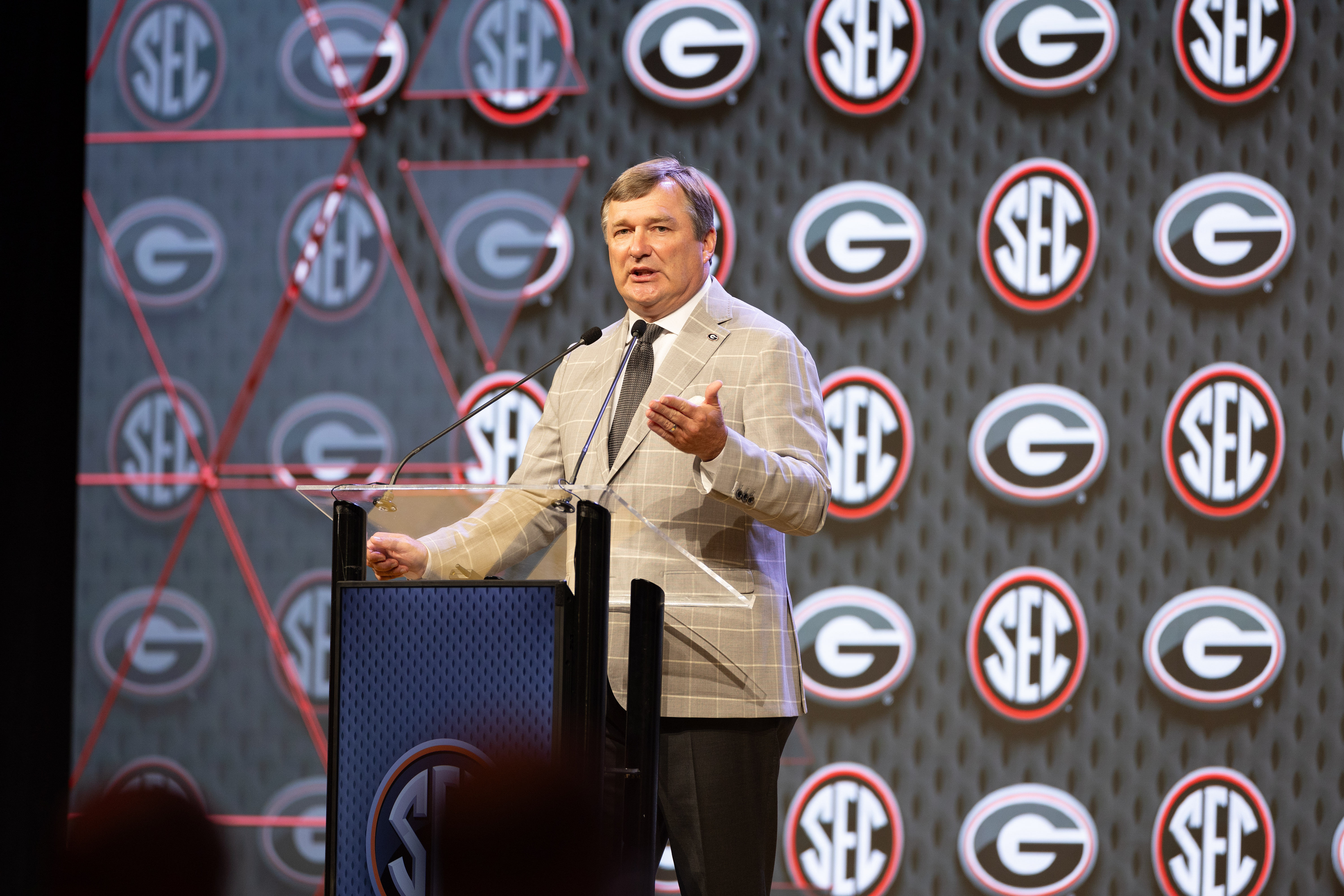 One dynasty mode challenge in College Football 25 is matching Kirby Smart&#039;s back-to-back titles (Image Credit: IMAGN)