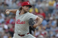 Aaron Nola might not get to seven strikeouts (Imagn)