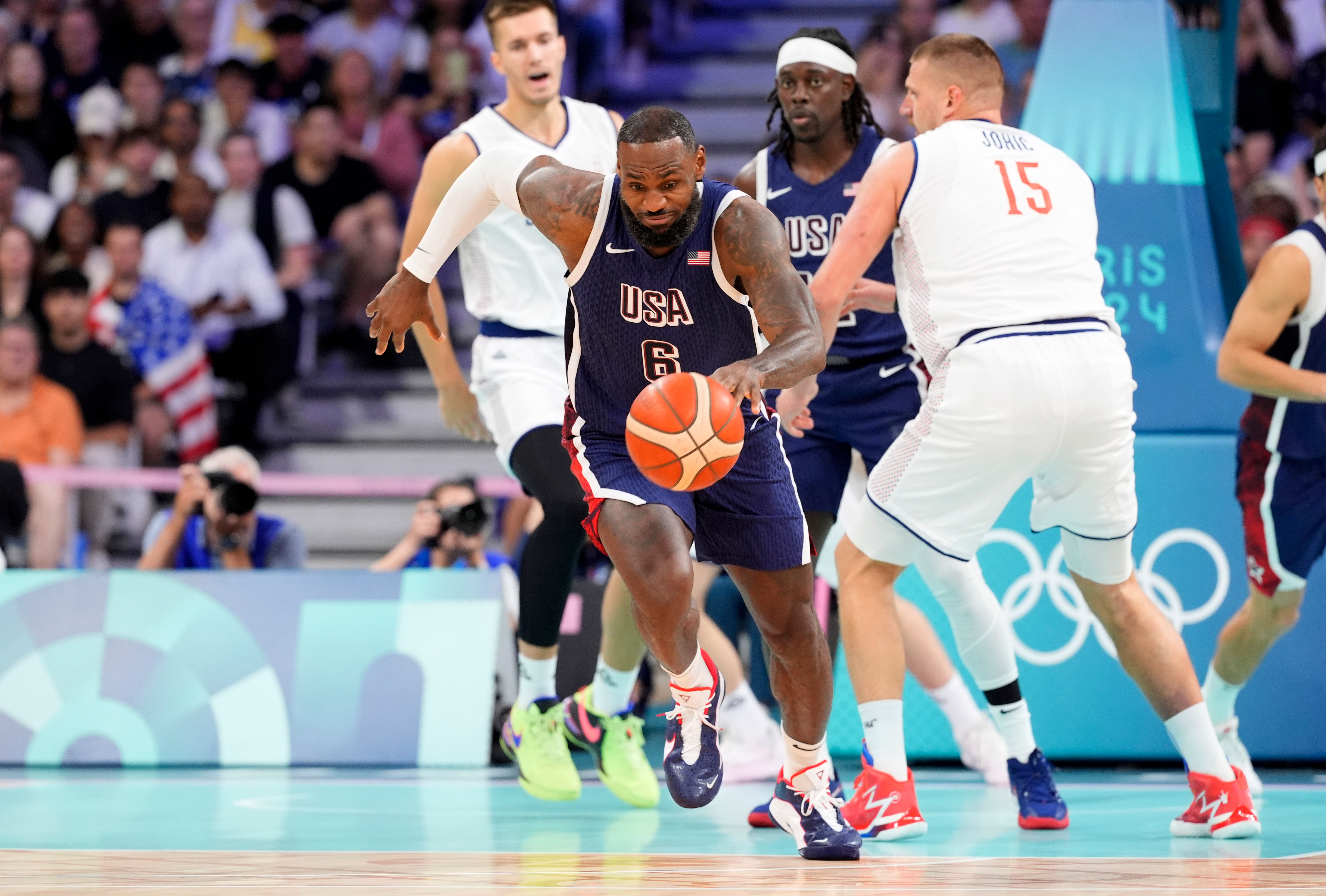 Olympics: Basketball-Men Group C - SRB-USA - Source: Imagn