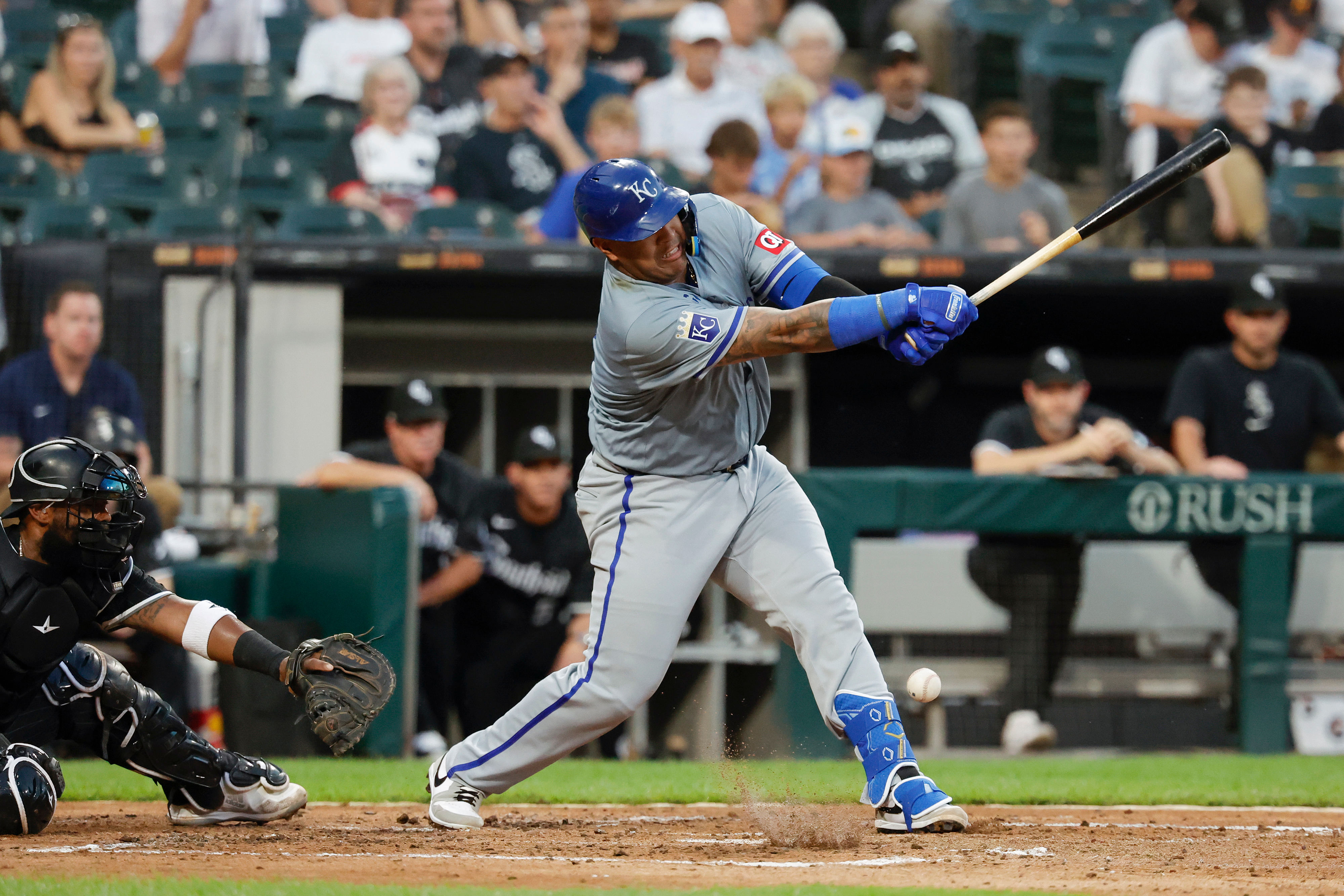 Don't expect two hits from Salvador Perez (Imagn)