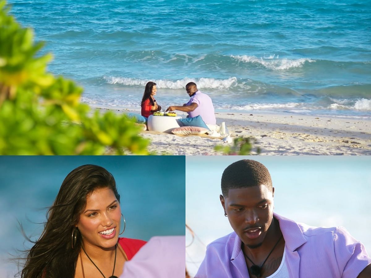 Valentina and Demari from Too Hot To Handle season 6 episode 4 (Images via Netflix)