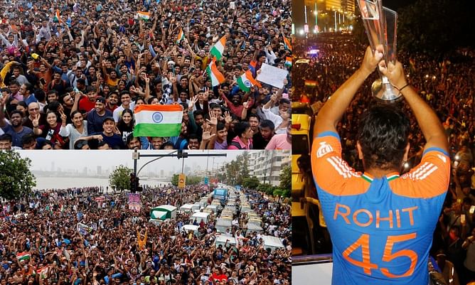 टीम इंडिया की 'विक्ट्री परेड' का दीवाना हुआ अफगान बल्लेबाज, KKR के खिलाड़ी ने शेयर किया शानदार पोस्ट