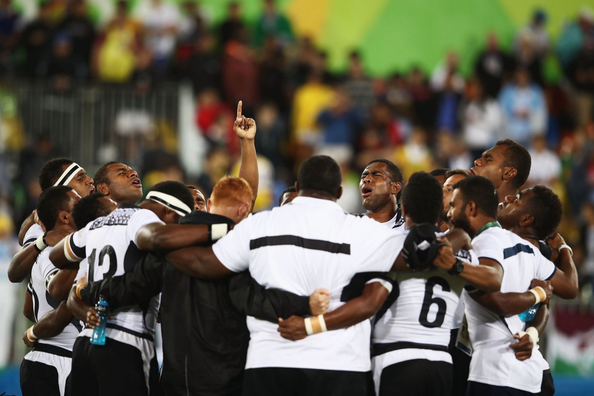 Fiji&#039;s &#039;Dream Team&#039; after winning the Olympic gold [Image Sources: Getty]