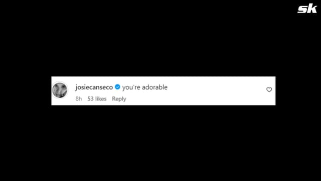 "You're adorable" - Jose Canseco's daughter Josie reacts as former MLB