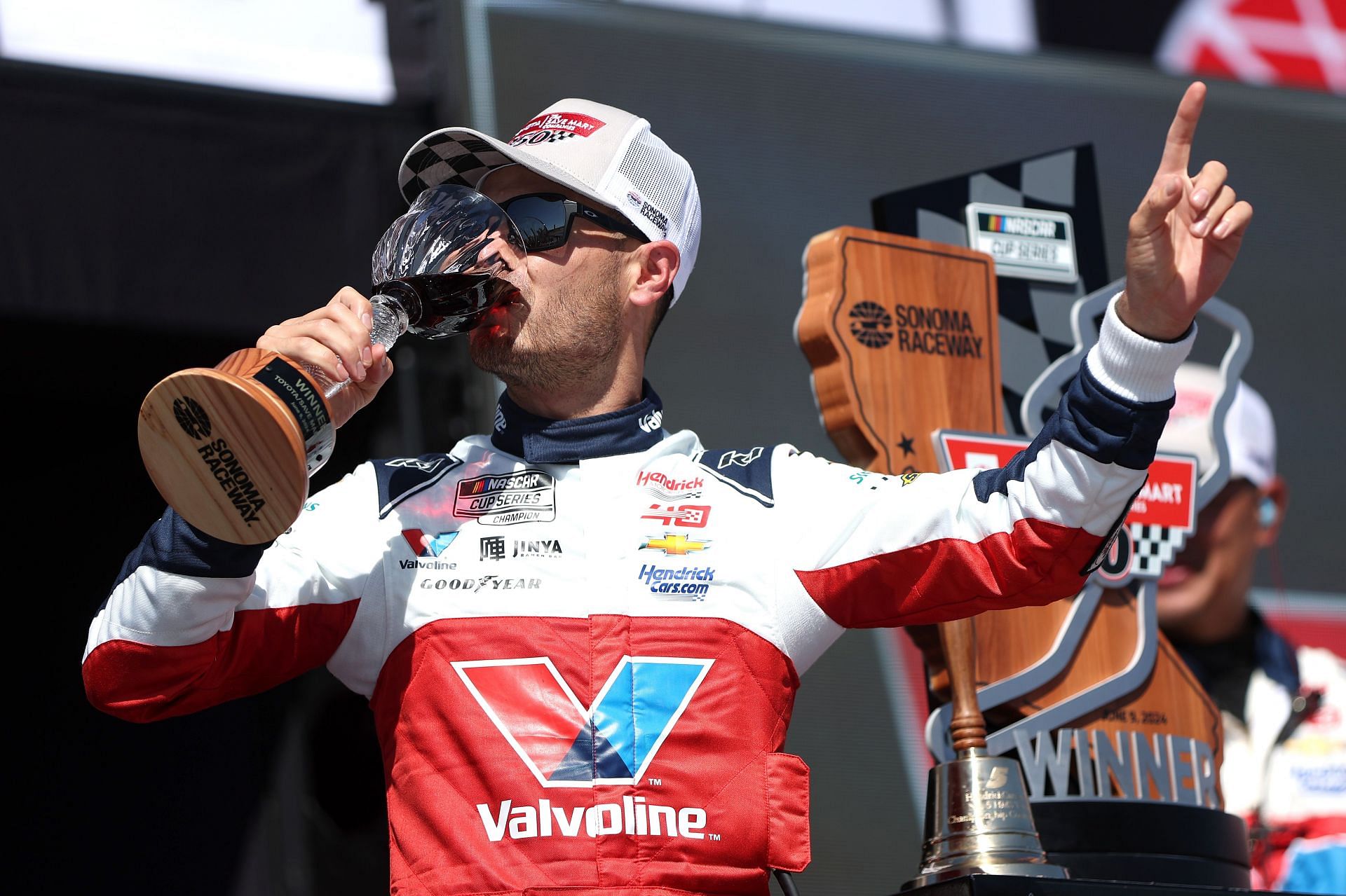 Kyle Larson, driver of the #5 Valvoline Chevrolet