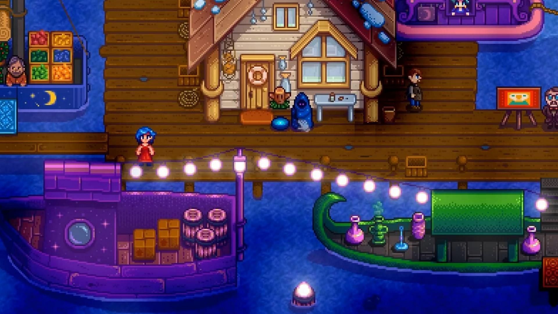 all shops and rewards available in Stardew Valley Night Market