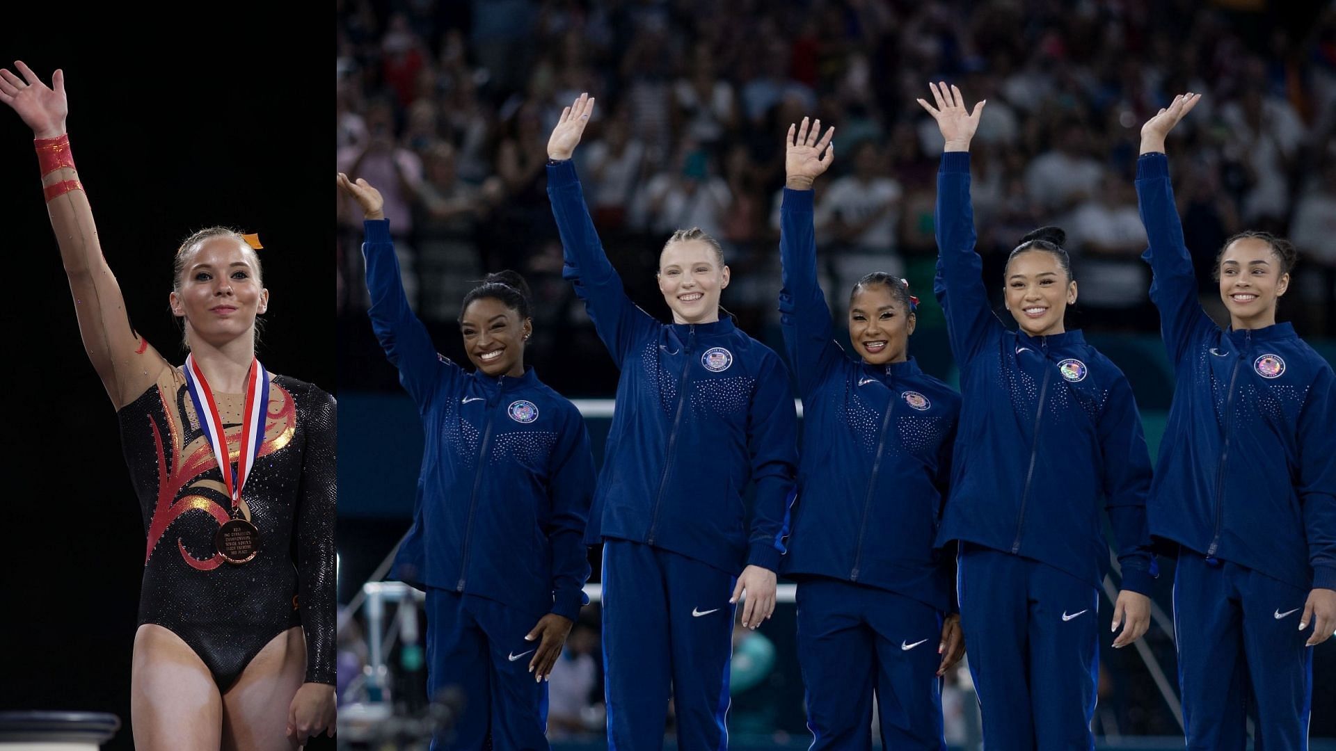 MyKayla Skinner, Simone Biles and the US (Images: All via Getty)