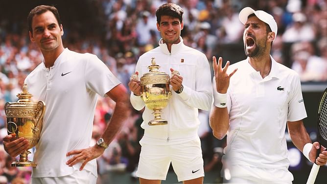 5 Players to have beaten Novak Djokovic in straight sets in a Grand Slam final ft. Roger Federer and Carlos Alcaraz