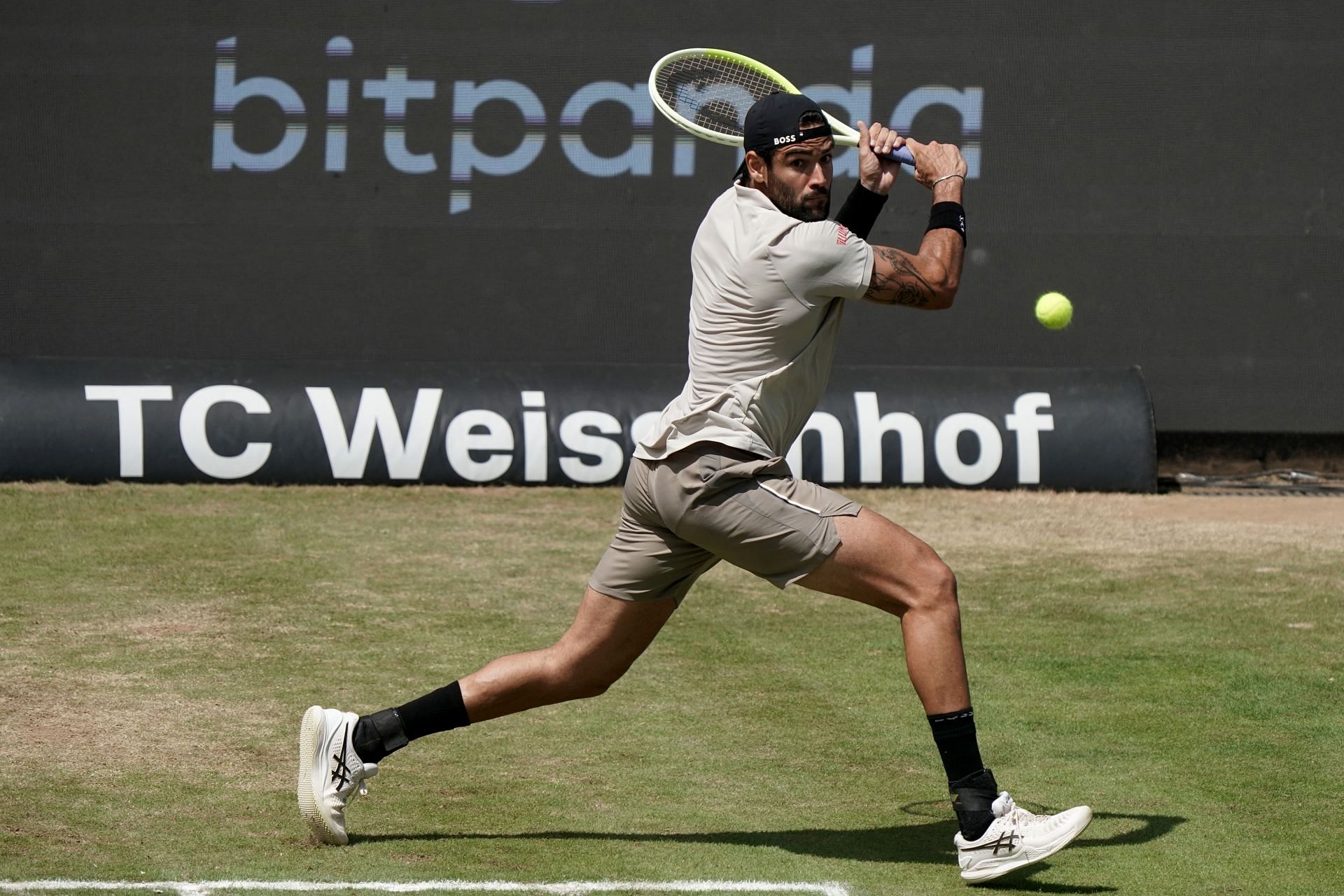 Matteo Berrettini at the 2024 Boss Open. (Photo: Getty)