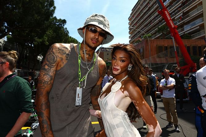 Kyle Kuzma and girlfriend Winnie Harlow attend Michael Rubin's star-studded July 4 bash in the Hamptons