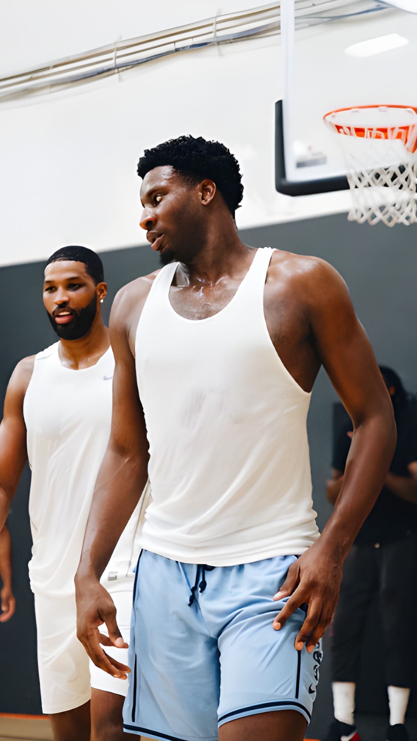 Jaren Jackson Jr. and Tristan Thompson (Image credit: @chrisjohnsonhoops/@Instagram)