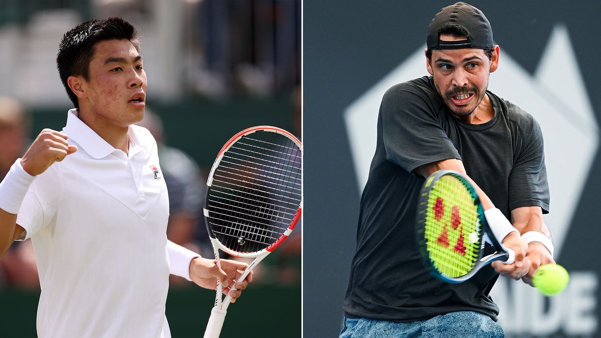 Brandon Nakashima vs Alex Bolt is one of the second-round matches at the Hall of Fame Open 2024. (Photos: Getty)