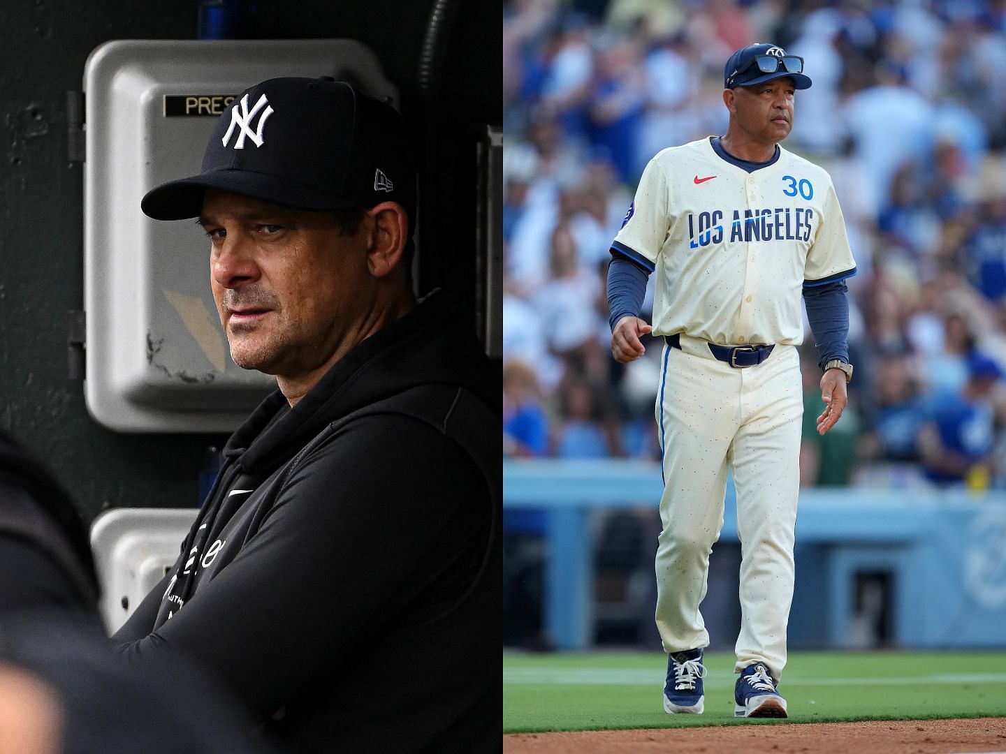 Aaron Boone joins the legacy of Dave Roberts. Credits: IMAGN