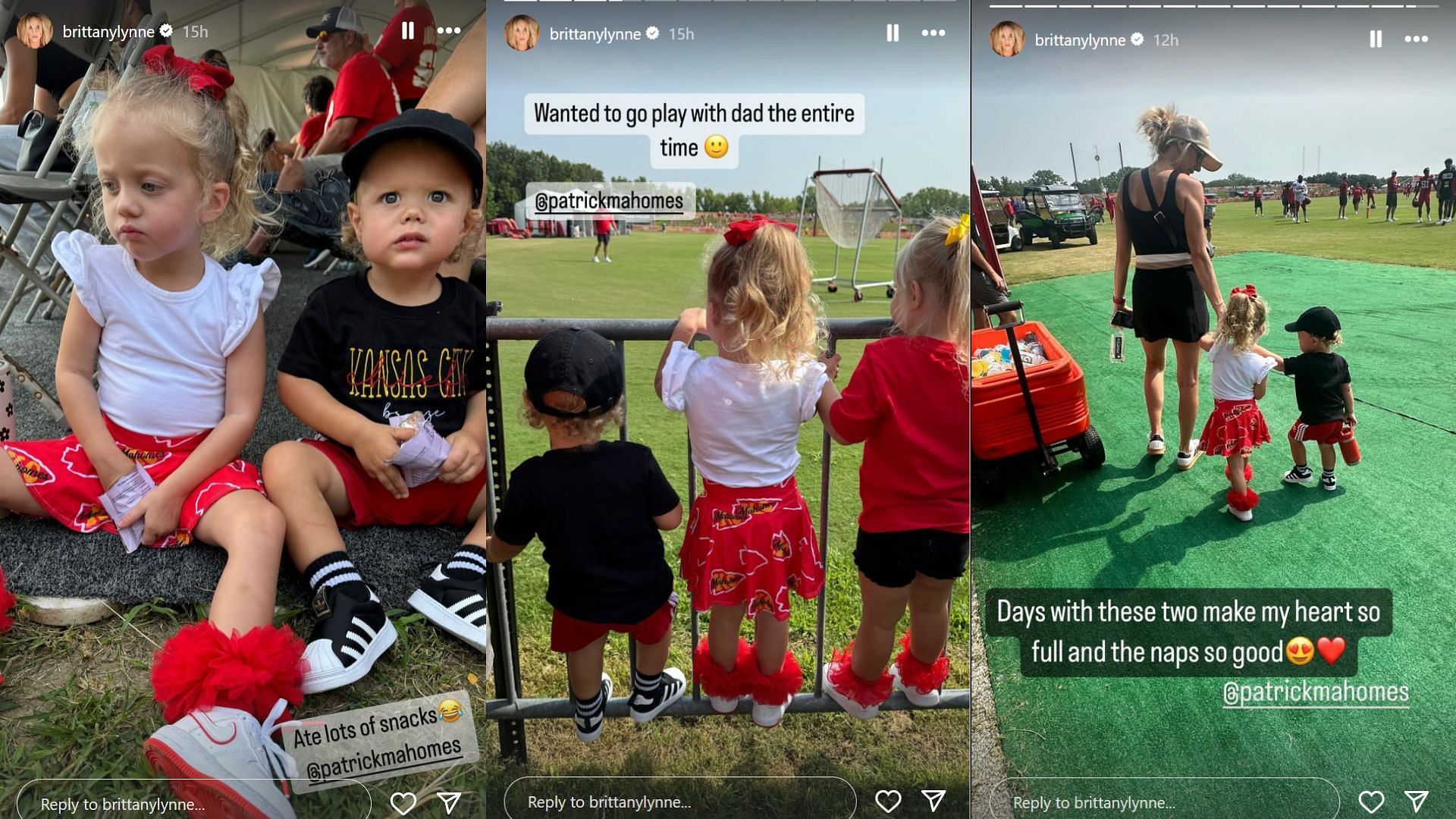 Patrick Mahomes family visits Kansas City Chiefs Training Camp (From: @brittanylynne)