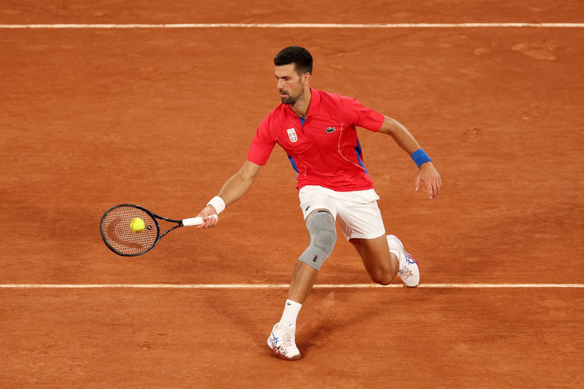 Novak Djokovic pictured at the 2024 Paris Olympics Source: Getty