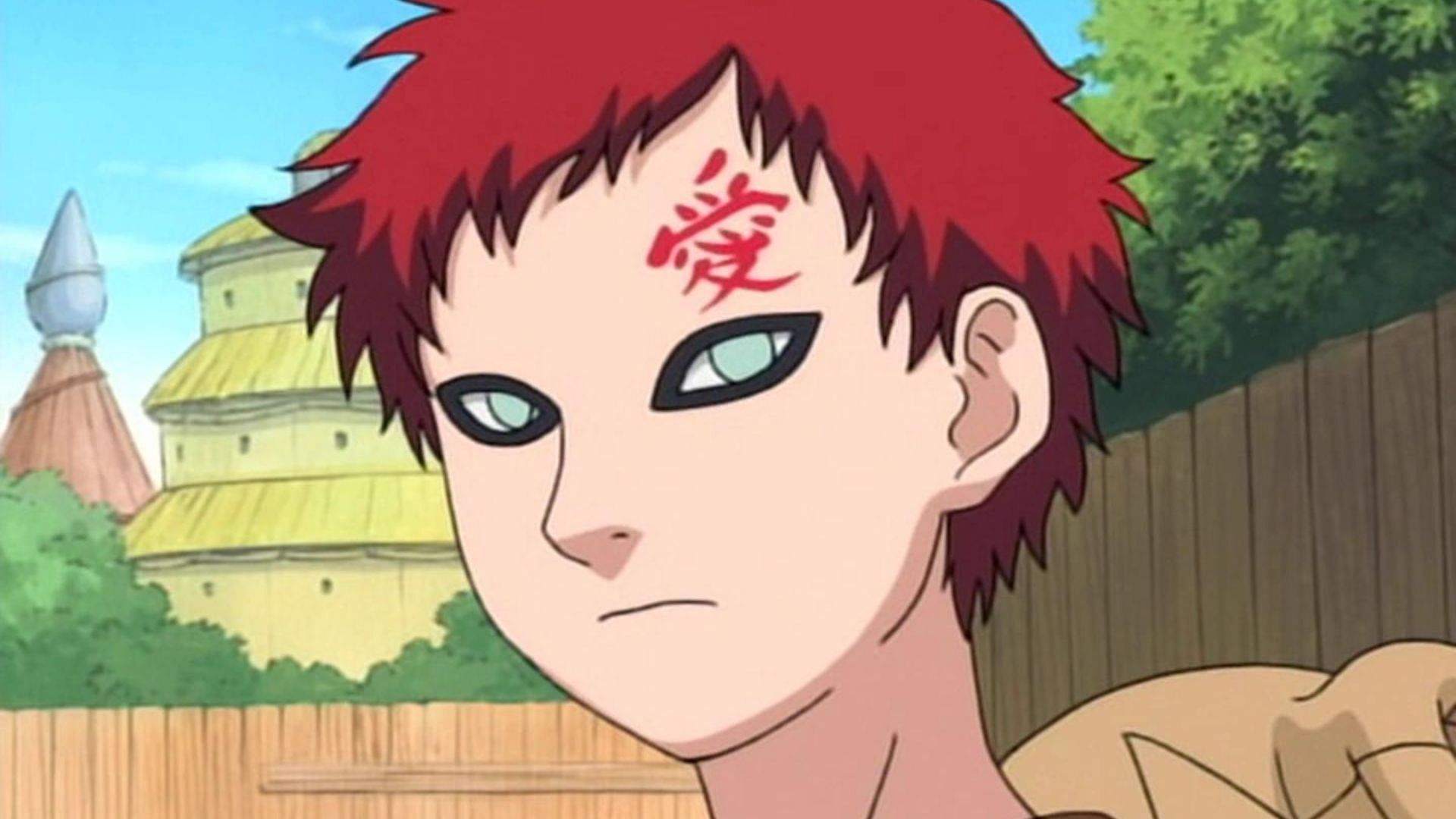 Gaara before the time-skip (Image via Studio Pierrot)