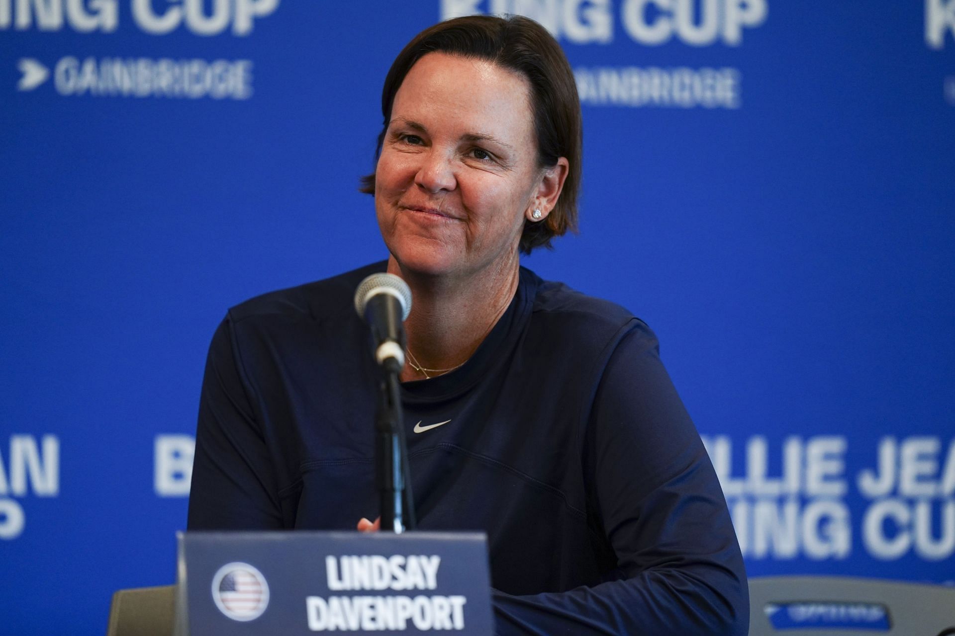 Lindsay Davenport at the Billie Jean King Cup Qualifier - Getty Images