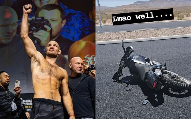 Sean Strickland injures himself while doing wheelies on his motorcycle: "I'm an idiot"