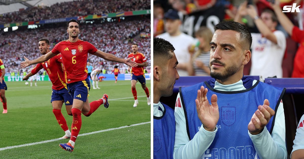 Joselu claimed that he spoke to teammate Dani Carvajal just moments before Spain