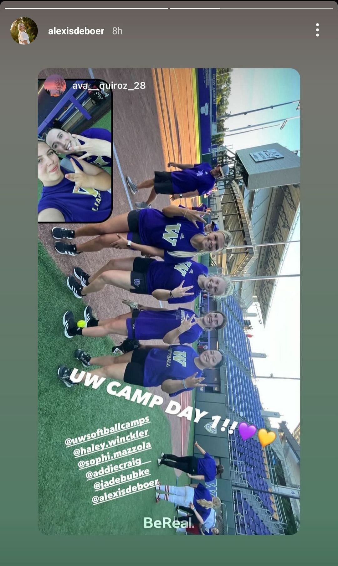 Alexis DeBoer&#039;s IG stories