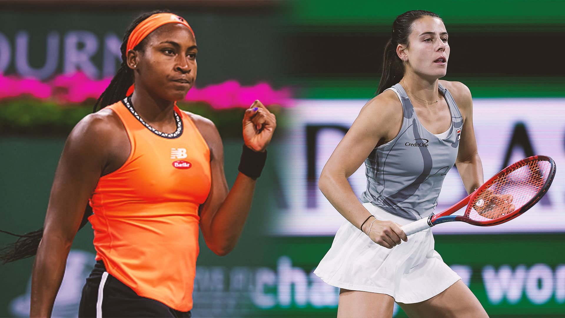 Coco Gauff and Emma Navarro will meet in the fourth round of the 2024 Wimbledon. (Photos: Getty)