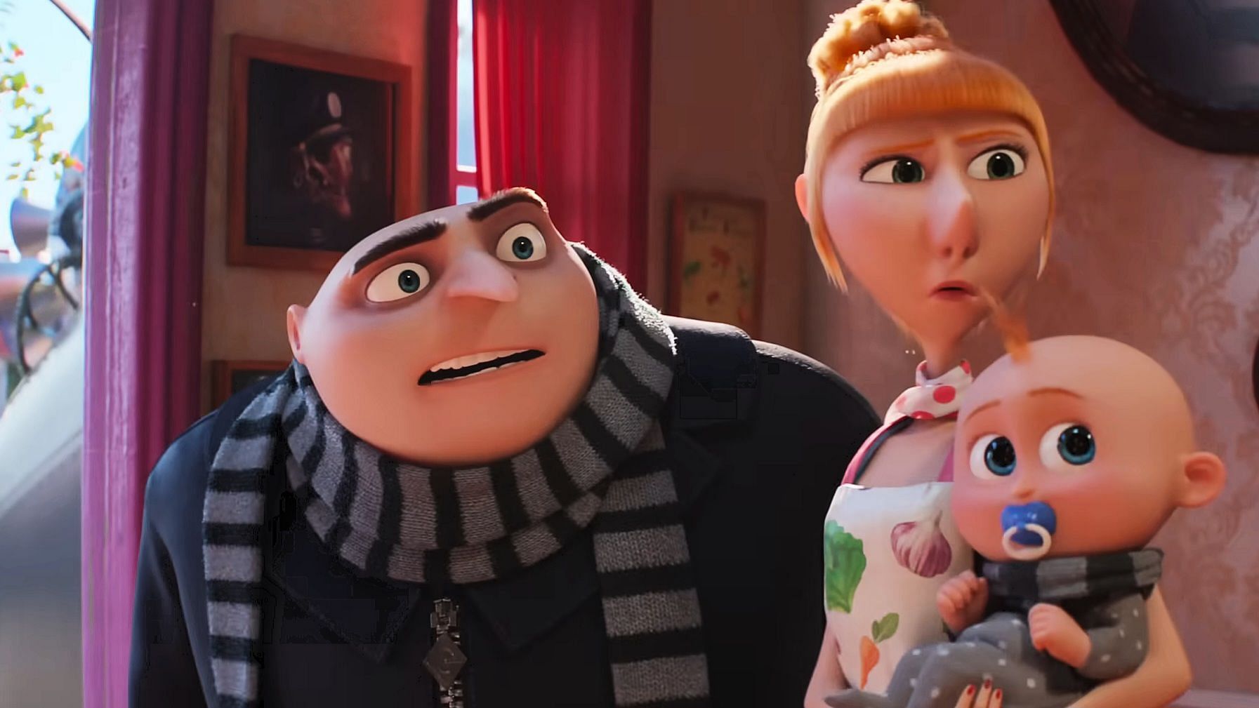 Gru and his family in a still from Despicable Me 4