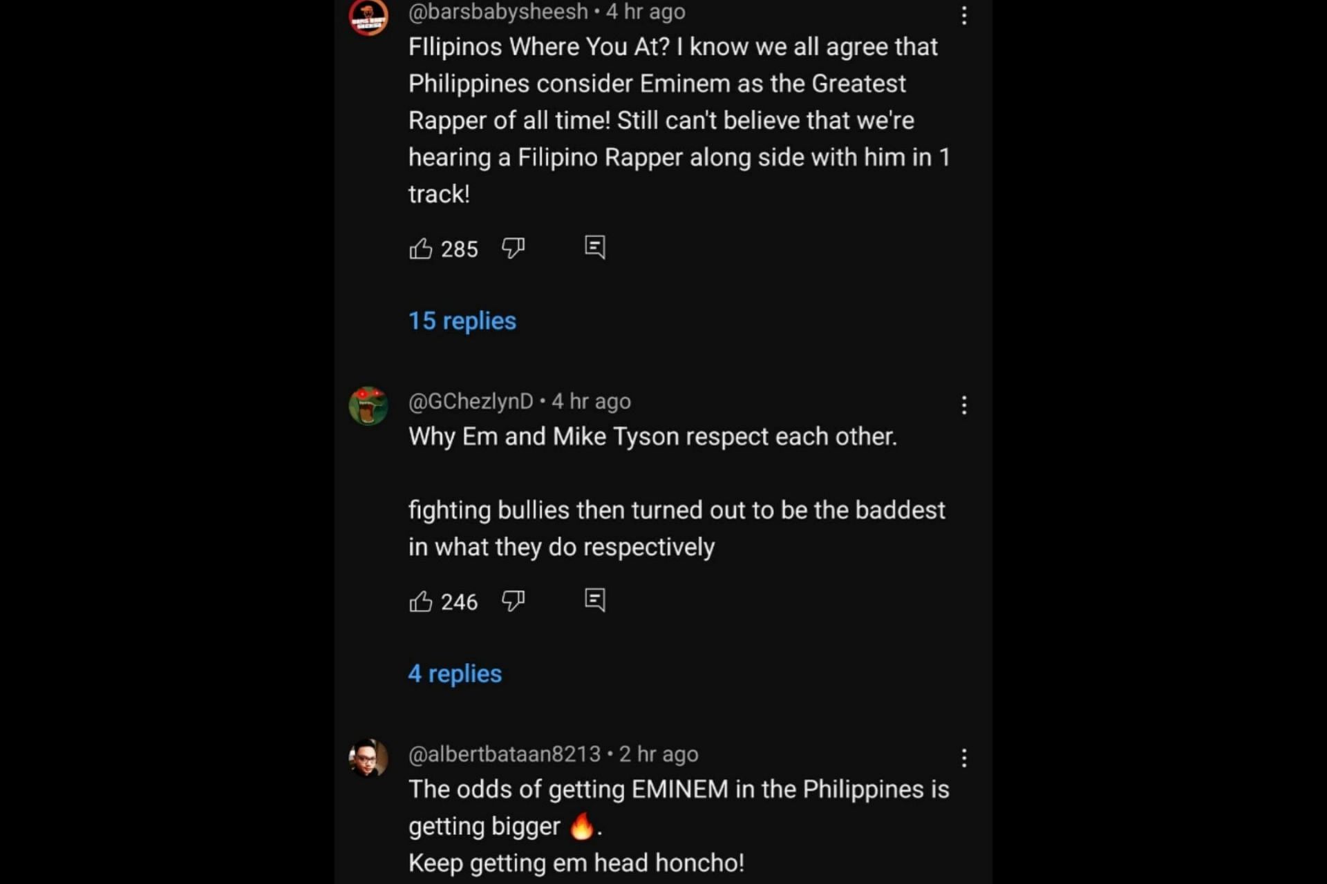 Netizen reacts to the surprise collaboration (Image via Eminem/YouTube)