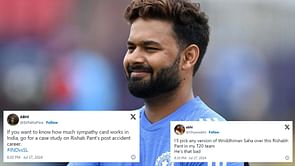 "Seems Rishabh Pant is giving auditions for Champions Trophy" - X reacts to the wicketkeeper's sluggish start in 1st IND vs SL T20I