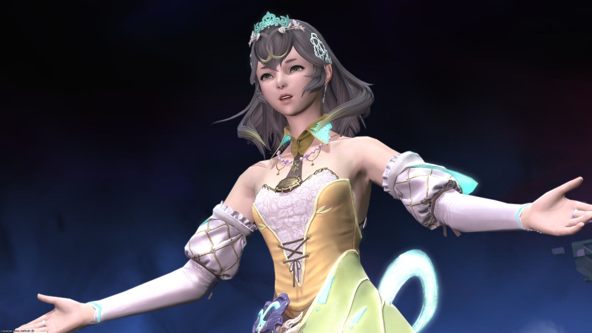 Queen Sphene presented without context, during the Final Fantasy 14 Main Scenario Quests (Image via Square Enix)