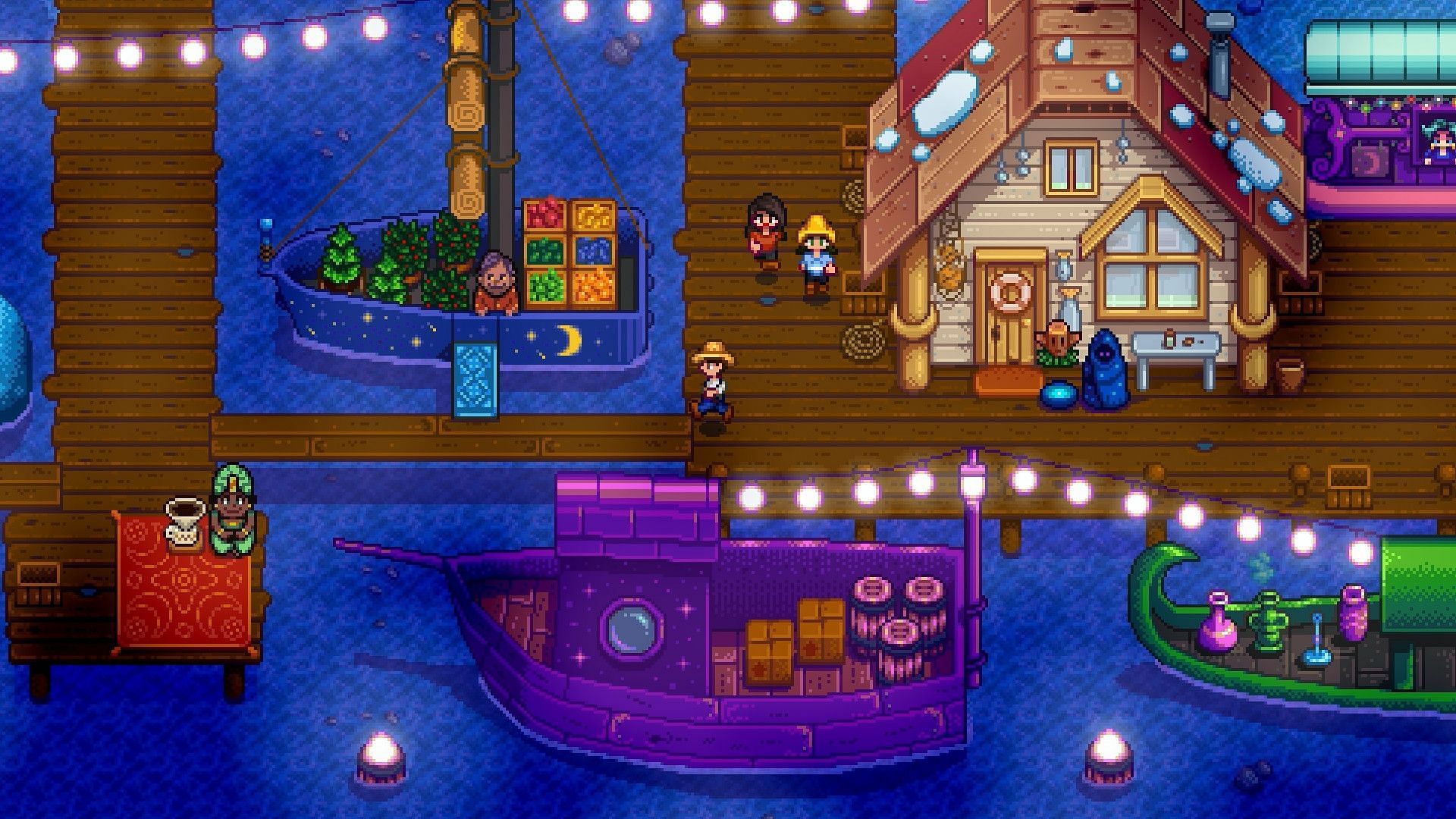 Interacting with clamps after the Mermaid Show will award you with a Pearl. (Image via ConcernedApe)