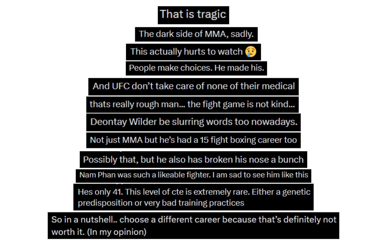 "That is tragic" - Fans react to heartbreaking footage of CTE affecting