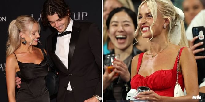 "Can get into corners, kills cockroaches"- Taylor Fritz's girlfriend Morgan Riddles reveals his dad's hilarious remark about her Paris Olympics heels