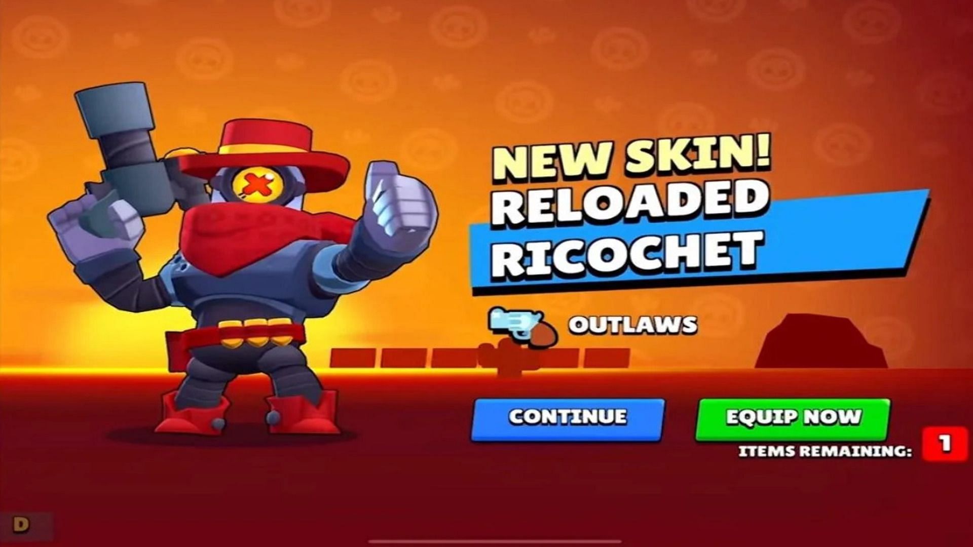 Reloaded Rico is inspired by the Ricochet skin (Image via Supercell)