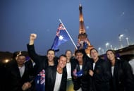 Members of the Australian contingent at the 2024 Olympic Opening Ceremony (Source: Getty)