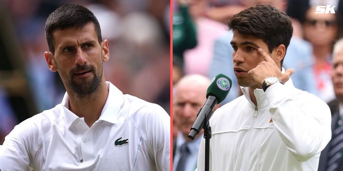 Novak Djokovic (L), Carlos Alcaraz (R) (Image Source: Getty)