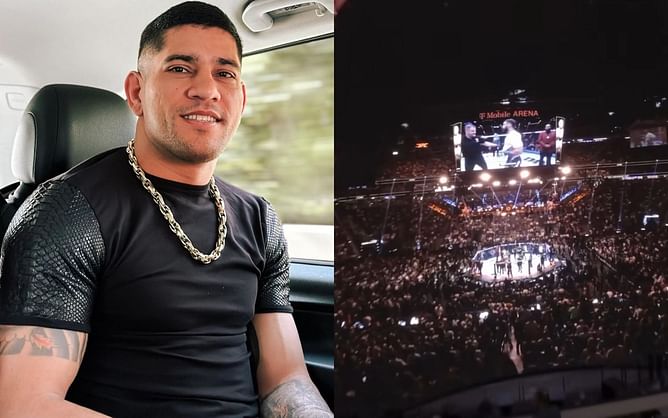 UFC champion reacts to viral screening of Alex Pereira's knockout at Cosm, Los Angeles