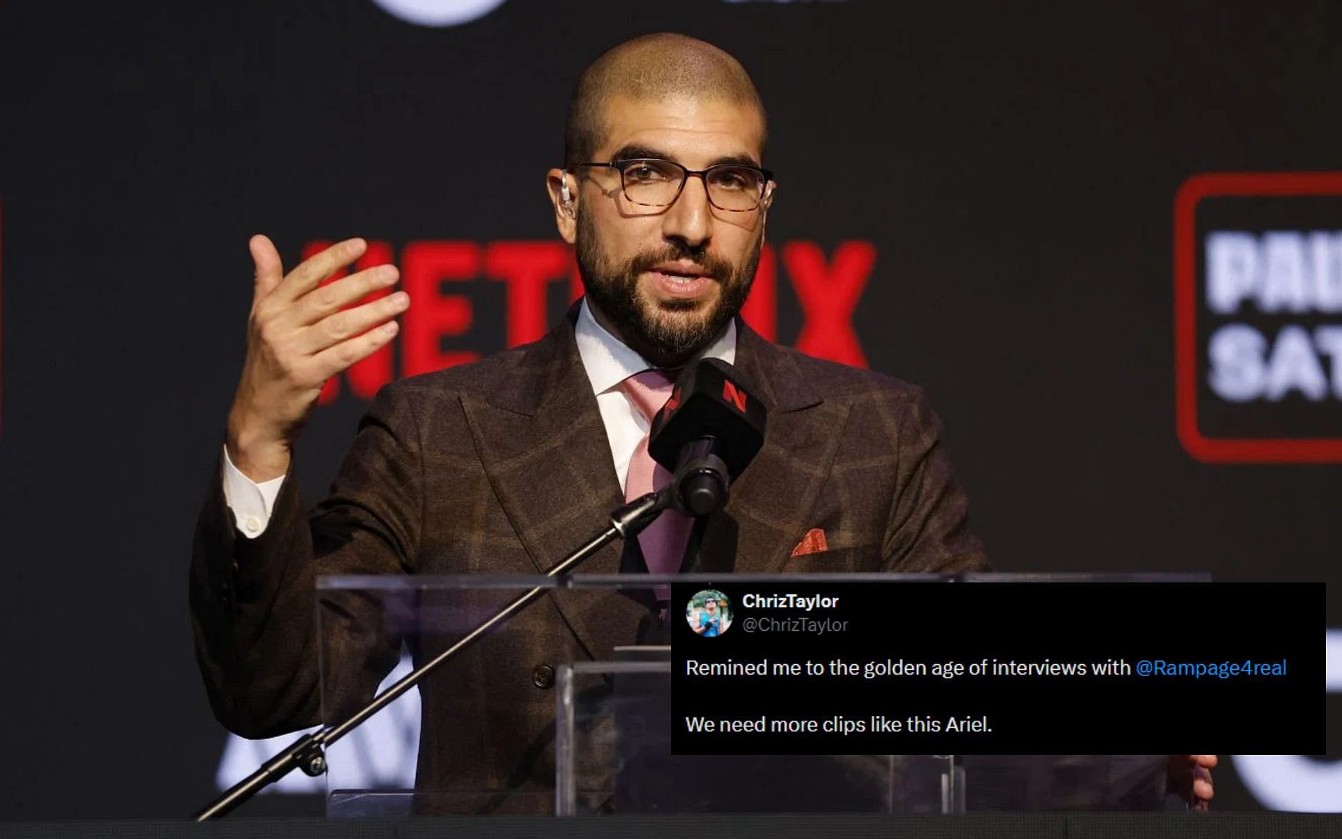 Fans share reaction to Ariel Helwani being snubbed by celebrities at Olympics Opening Ceremony red carpet [Image courtesy: Getty Images]