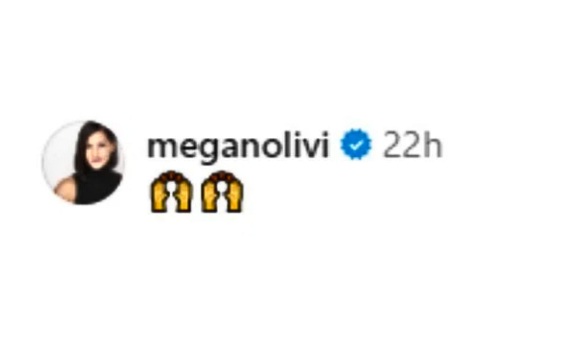 Megan Olivi's response to the video