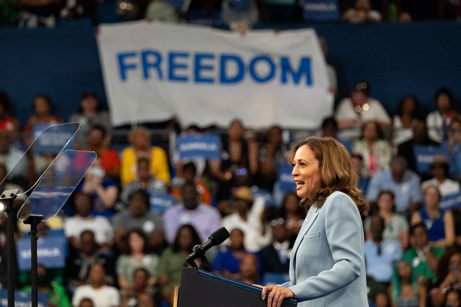 Kamala Harris Holds Campaign Rally In Atlanta (Photo by Megan Varner/Getty Images)