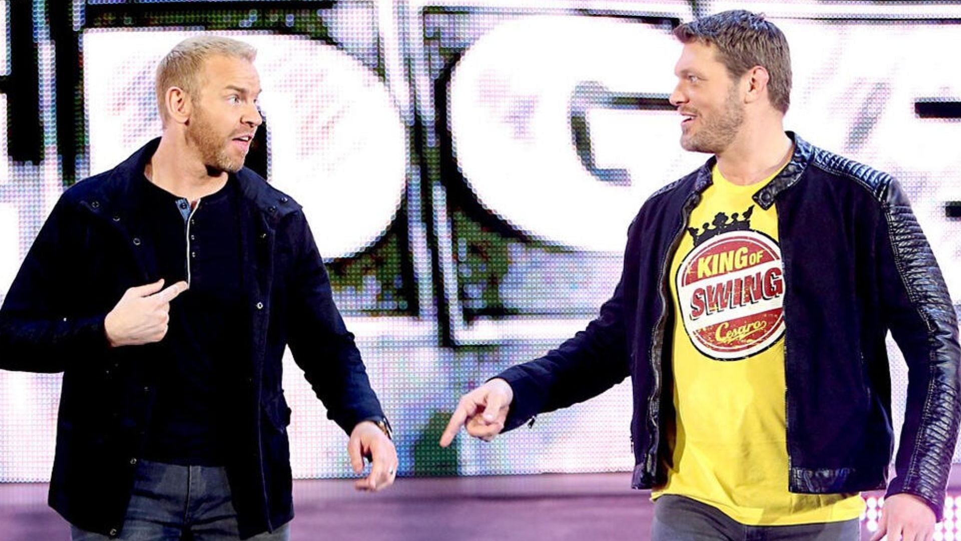 Adam Copeland and Christian Cage are currently signed with AEW. (Photo credit: WWE.com) 
