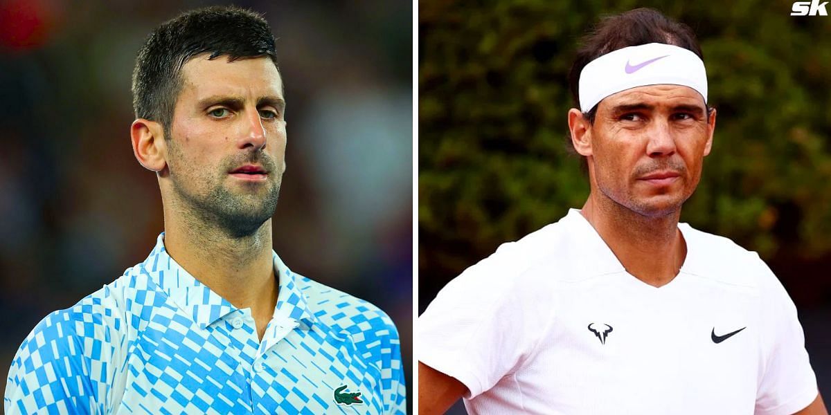 Novak Djokovic (L) and Rafael Nadal (R) (Source: Getty)