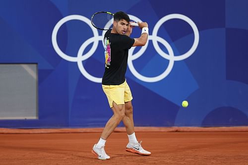 Carlos Alcaraz at the Paris Olympics 2024. (Photo: Getty)