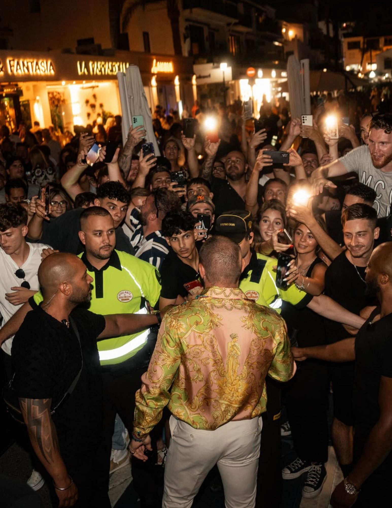 Conor McGregor greeting fans outside of his &#039;Proper party.&#039; [via @thenotoriousmma on Instagram]