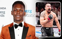 Israel Adesanya gives wholesome reaction on live TV to former foe Robert Whittaker's return to win column