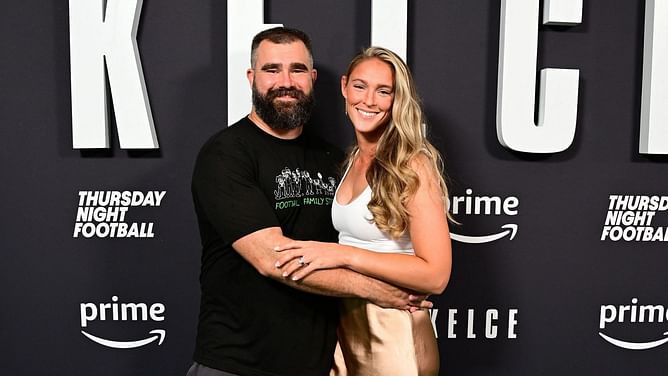 Jason Kelce's wife Kylie reveals she's stashing baby clothes "just in case"
