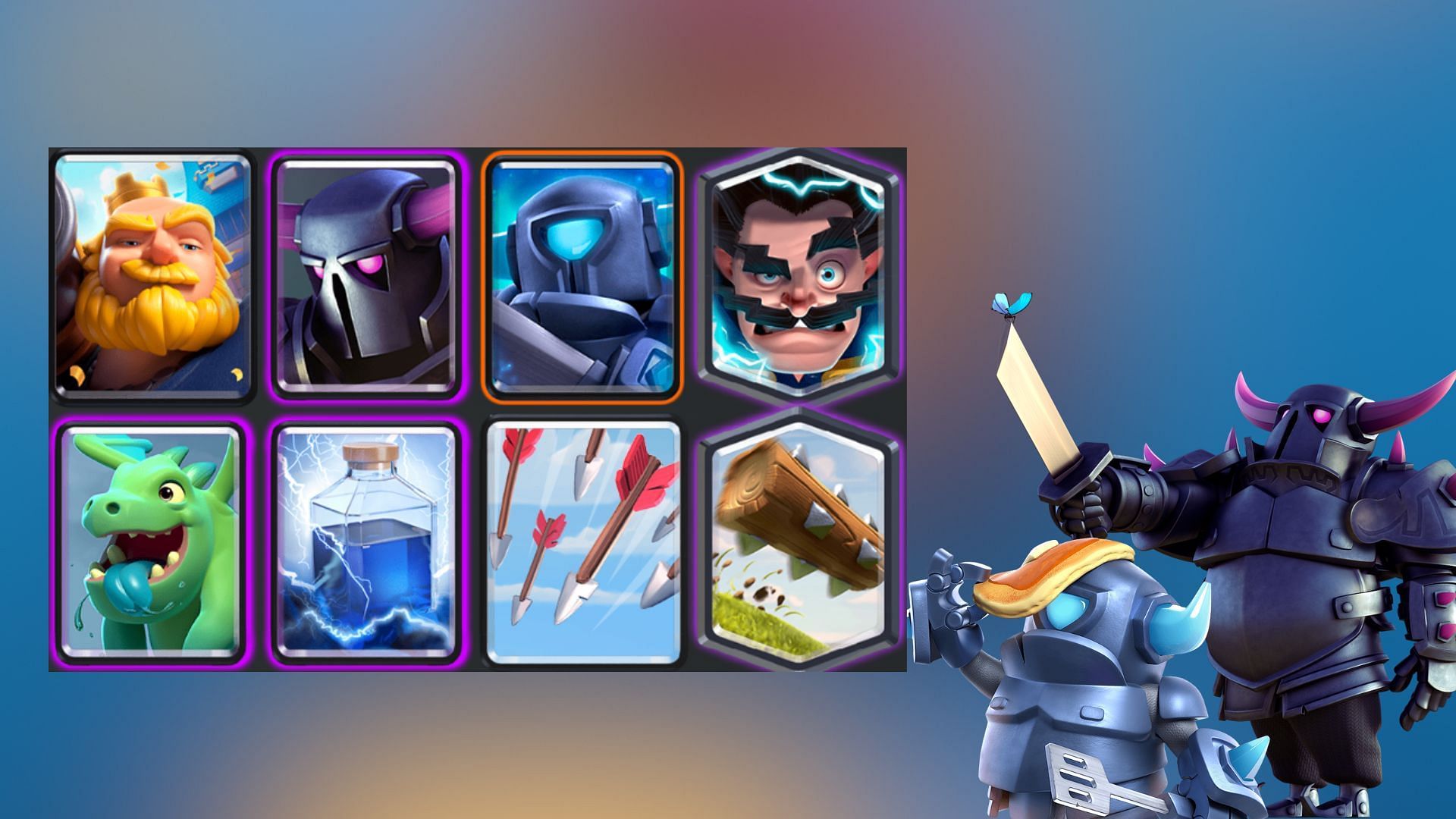 Pekka Duo RG Bait deck in Clash Royale (Image via Supercell)