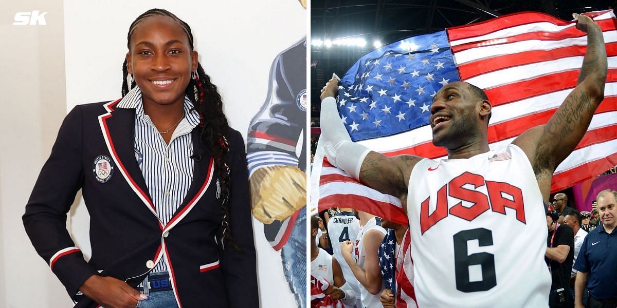 Coco Gauff (L), LeBron James (Source: Getty)